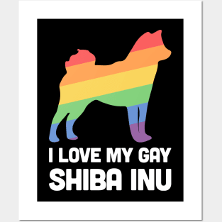 Shiba Inu - Funny Gay Dog LGBT Pride Posters and Art
